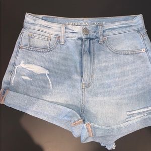 American Eagle Ripped Jean Shorts